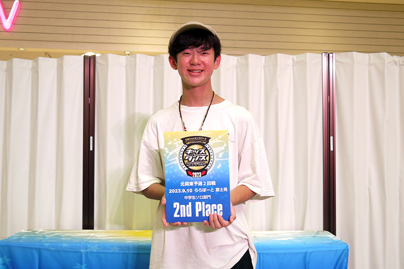 中学生ソロ準優勝_富士見20230910